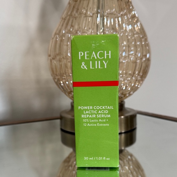 NEW Peach & Lily Power Cocktail Lactic Acid Repair Serum Skincare Face Neck - Picture 4 of 8